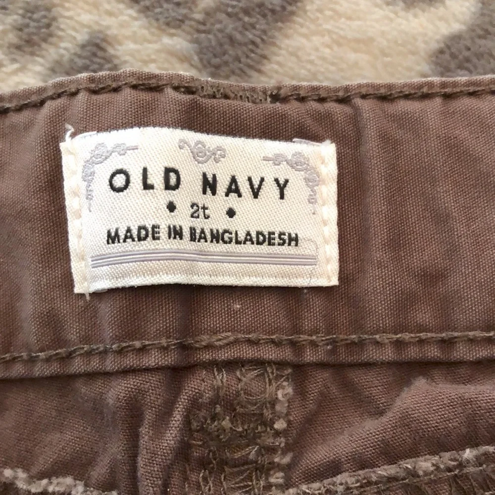Old Navy Brown 5 Pocket Crop Utility Pants Size 2T